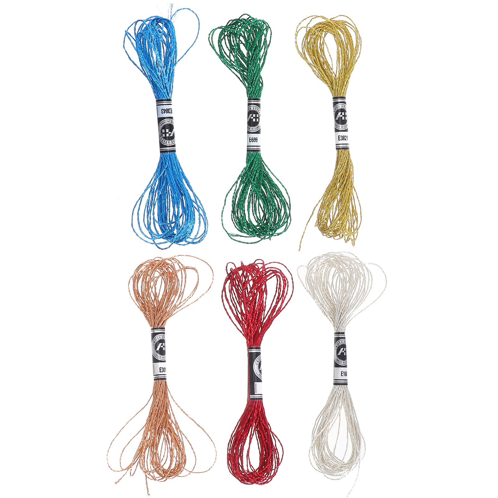 6Pcs Luxurious Metallic Embroi - Embroidery Craft ulasan dan harga