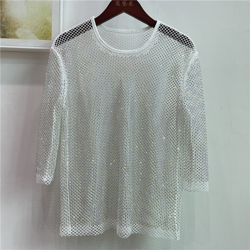 ColorShiny Diamonds  Electric  - Crystal Mesh Fabric ulasan dan harga