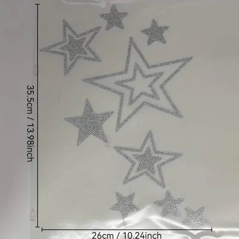 Shimmering rhinestone Hot stam - Hotfix Rhinestone Sheet ulasan dan harga