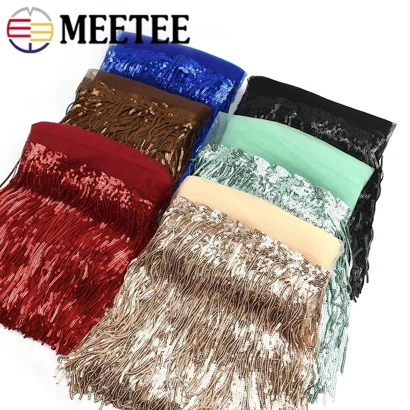 2/5/10Yards Sequin Embroidery  - Fringe Ribbon Sewing ulasan dan harga