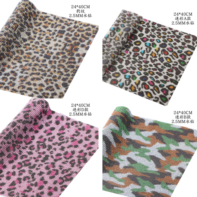 hotfix leopard bling rhineston - Hotfix Rhinestone Sheet ulasan dan harga