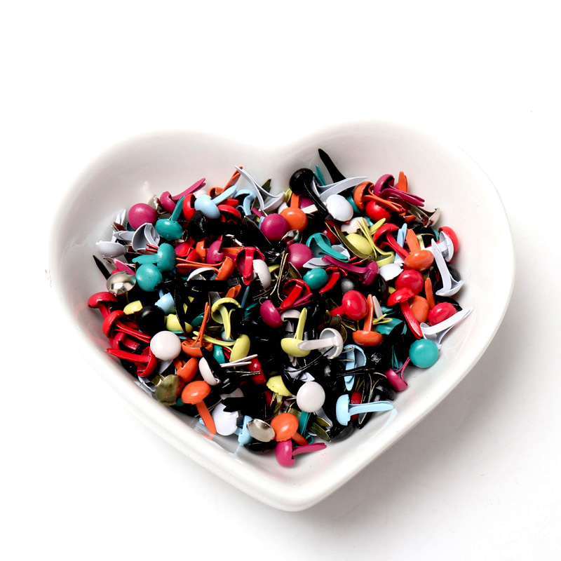Mixed Pastel Round Brads Scrap - Embellishments For Scrapbooking ulasan dan harga