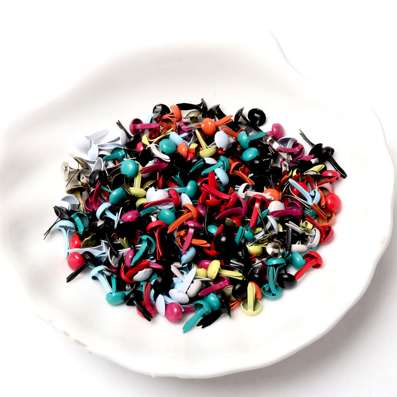 Mixed Pastel Round Brads Scrap - Embellishments For Scrapbooking ulasan dan harga