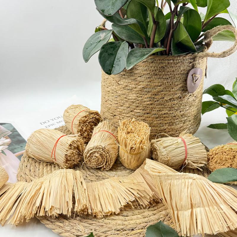 NEW 1M Jute Fringe Trim Raffia - Tassel Fringe Trim ulasan dan harga