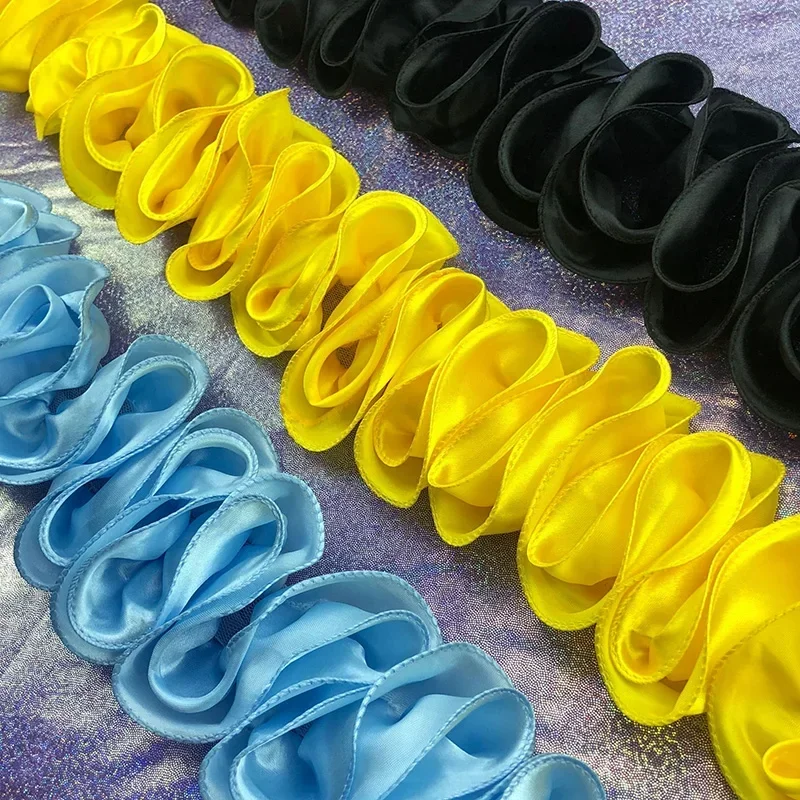 5Yards Pleated Ruffled Trim Sh - Fringe Ribbon Sewing ulasan dan harga